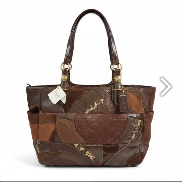 Coach Ocelot Patchwork NWT Leather Tote Bag - Picture 7 of 15